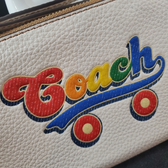 NWT Coach Rainbow Roller Skate Wristlet - Picture 2 of 8
